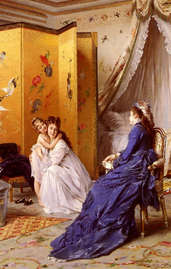 Apres Le Bain painting - Gustave Leonhard de Jonghe Apres Le Bain art painting